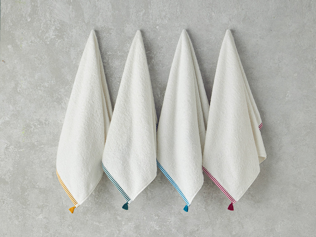 Colorful Lines Cotton Fringed Face Towel 50x80 cm (view 12)