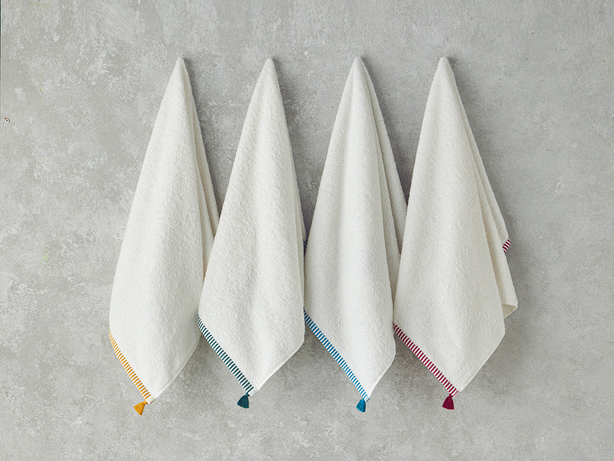 Colorful Lines Cotton Fringed Face Towel 50x80 cm (view 12)