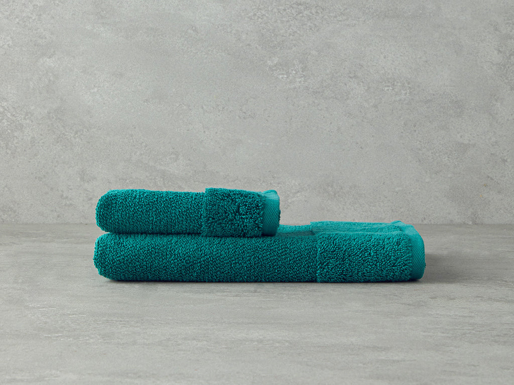Velvet Touch Cotton Face Towel 50x80 cm - Blue (view 5)