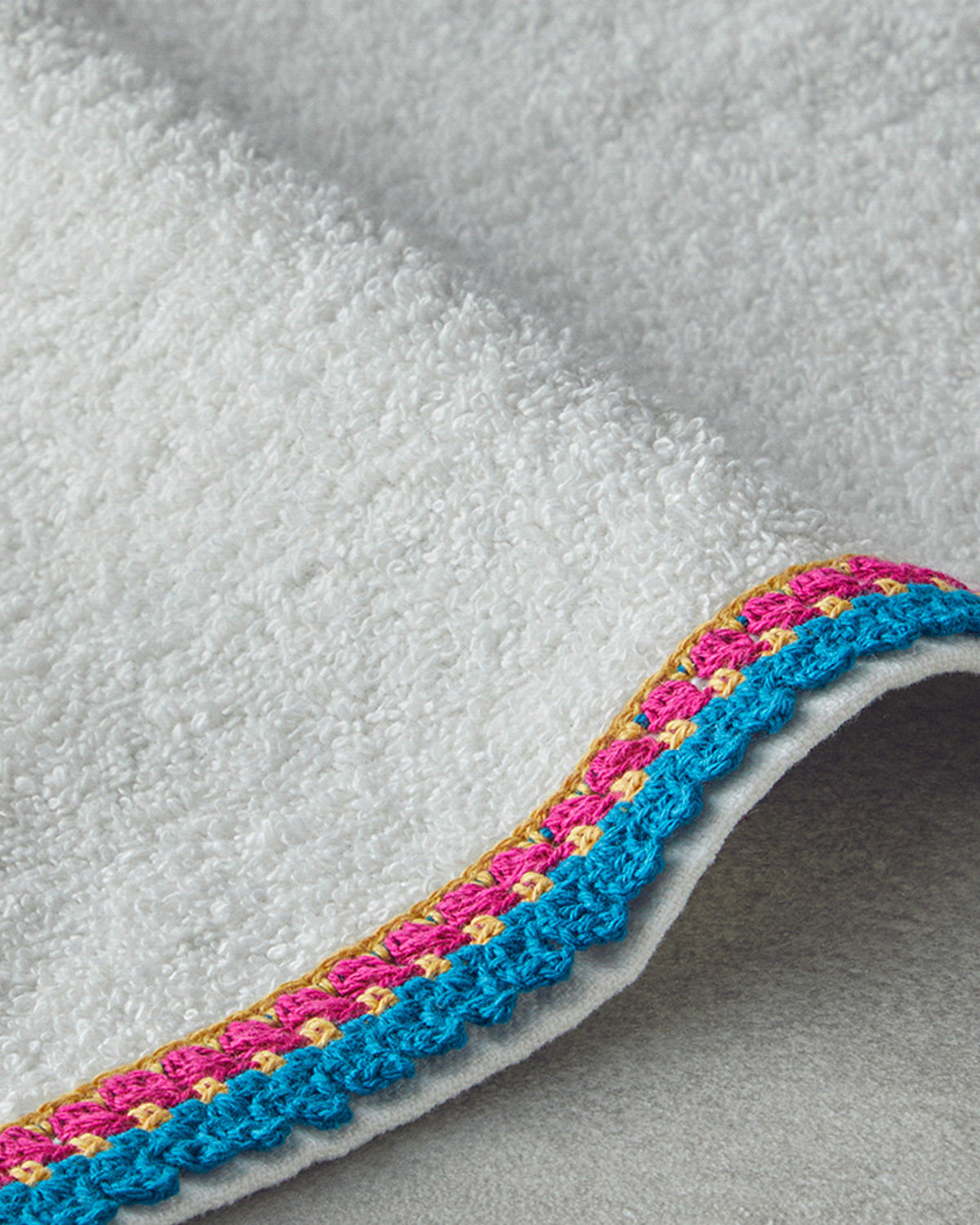 Cotton Crocheted Face Towel 50x80 cm Ecru