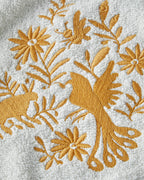 Floral Crowd Cotton Embroidered Face Towel 50x80 cm Ecru (view 2)