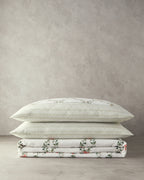 Floral Slice Printed Summer Blanket Set Green (view 10)