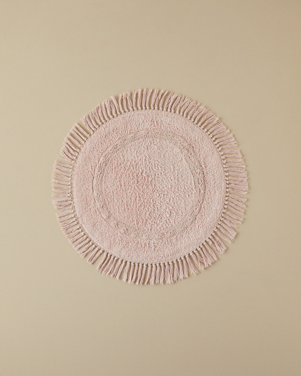 Falbelo Cotton Fringed Bath Mat 90x90 cm (view 4)