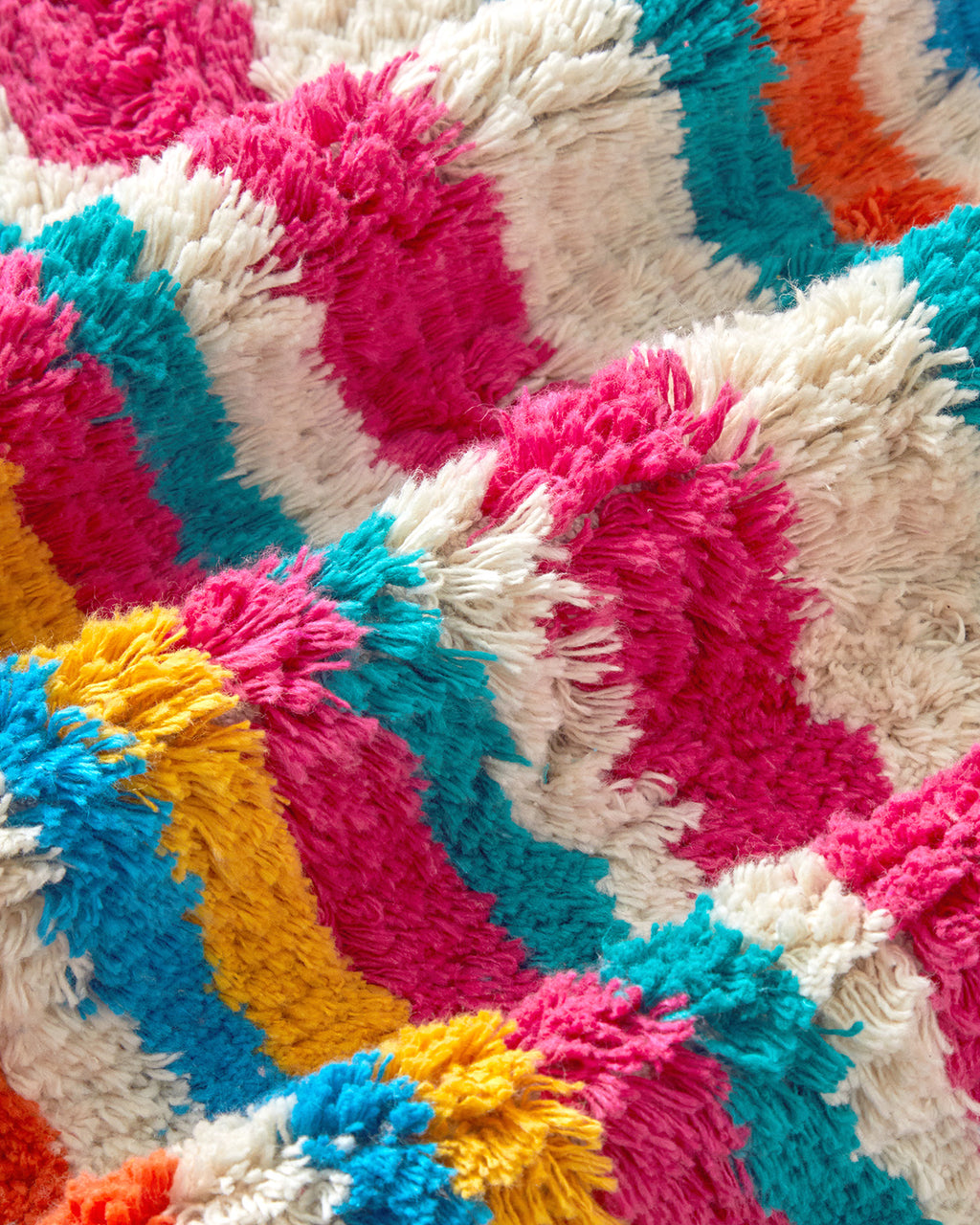 Cotton Fringed Bath Mat 50x80 cm Colored (view 2)