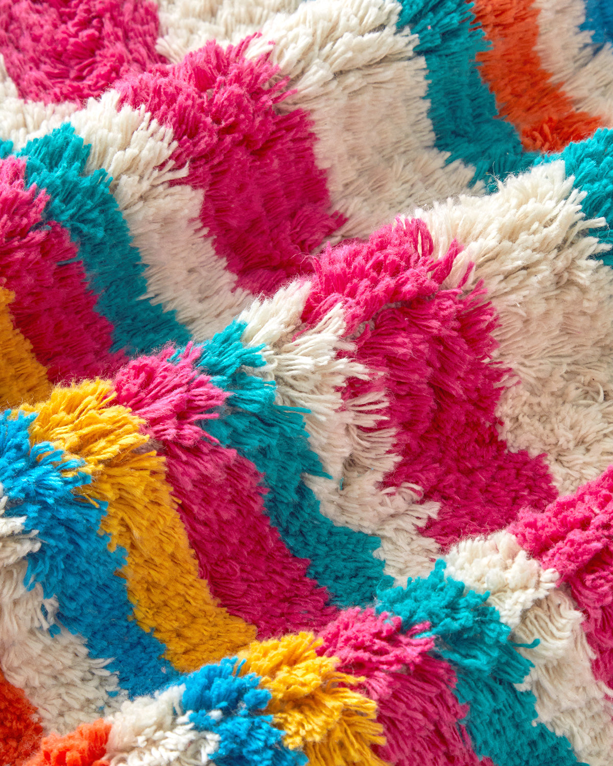 Cotton Fringed Bath Mat 50x80 cm Colored (view 2)