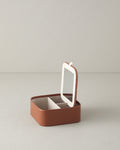 Aidan Jewelry Box 15x15x7 cm Light Brown