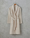 Summer Cotton Bathrobe - Beige - S-M