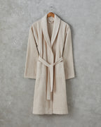 Summer Cotton Bathrobe - Beige - S-M
