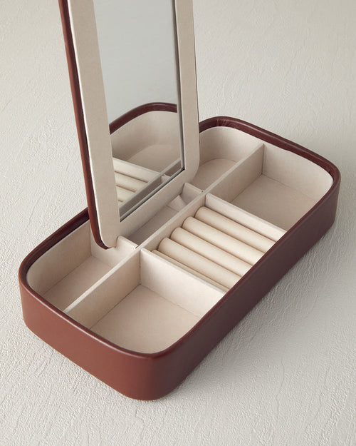 Ally Jewelry Box 25x12 cm Maroon (view 2)