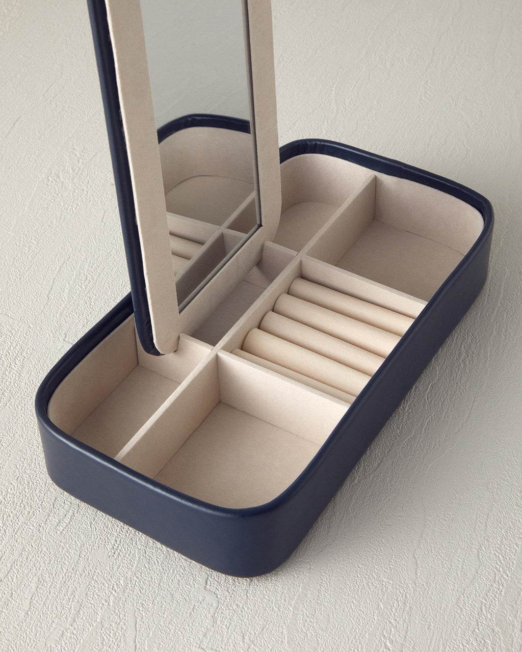 Angela Jewelry Box 25x12 cm Navy Blue (view 2)