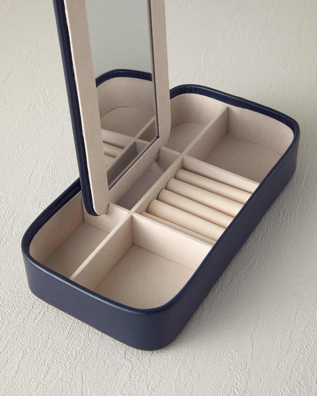 Angela Jewelry Box 25x12 cm Navy Blue (view 2)
