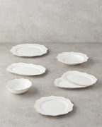 Valencia Bone Porcelain Table Set 27 Pieces, 6 Servings - Silver (view 2)