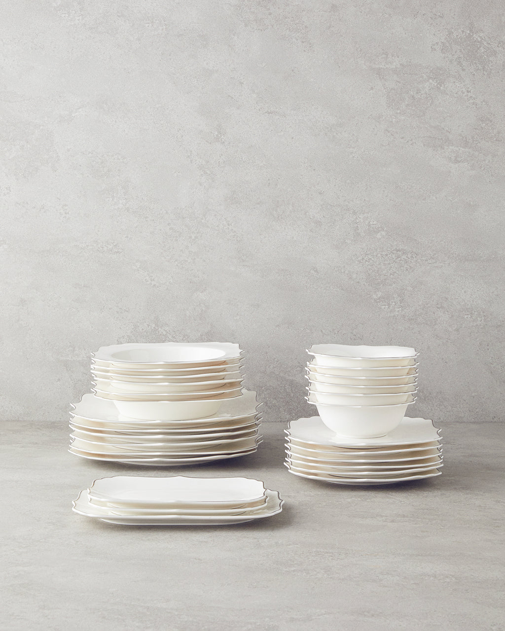 Valencia Bone Porcelain Table Set 27 Pieces, 6 Servings (view 3)