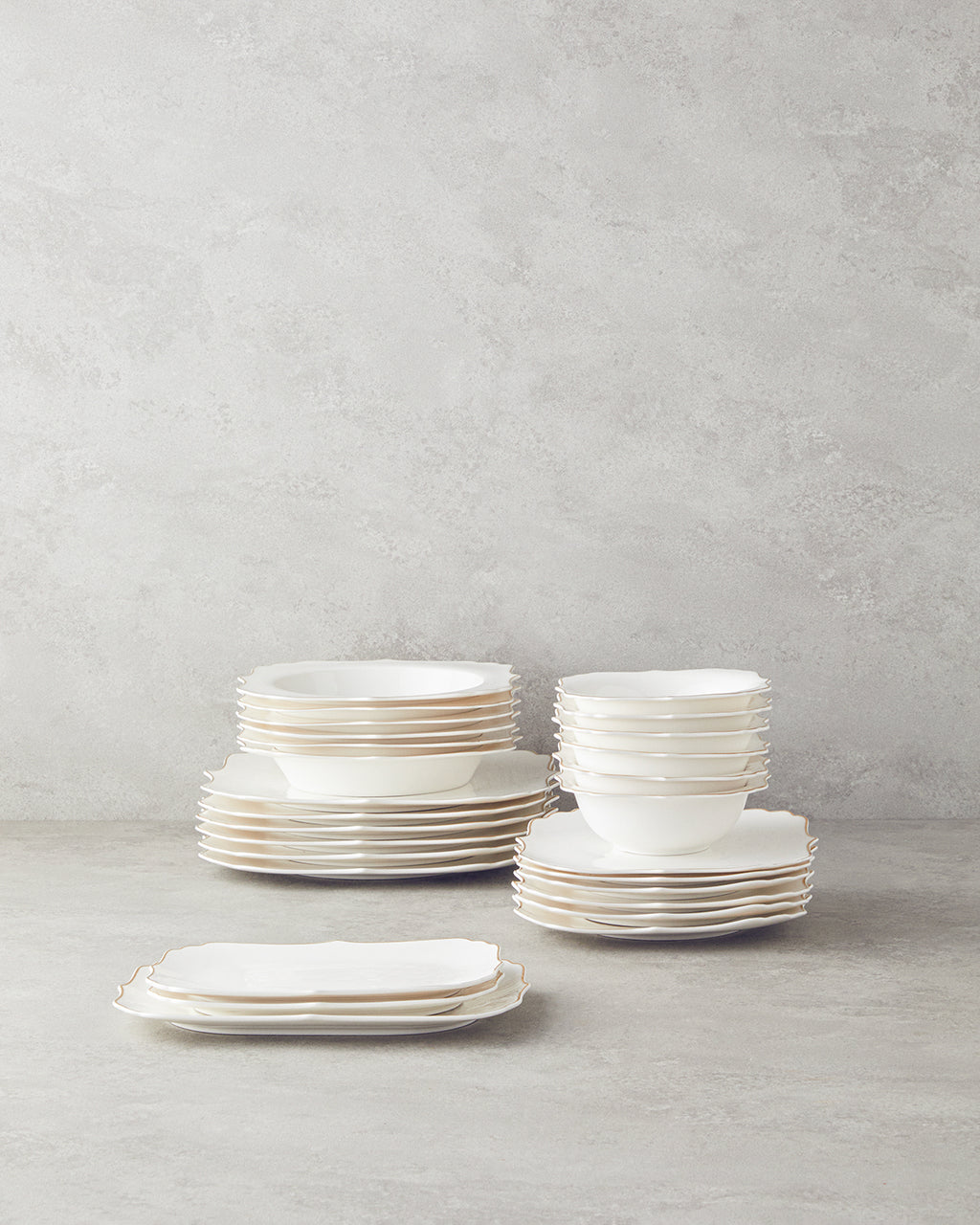 Napoli Bone Porcelain Table Set 27 Pieces, 6 Servings (view 3)