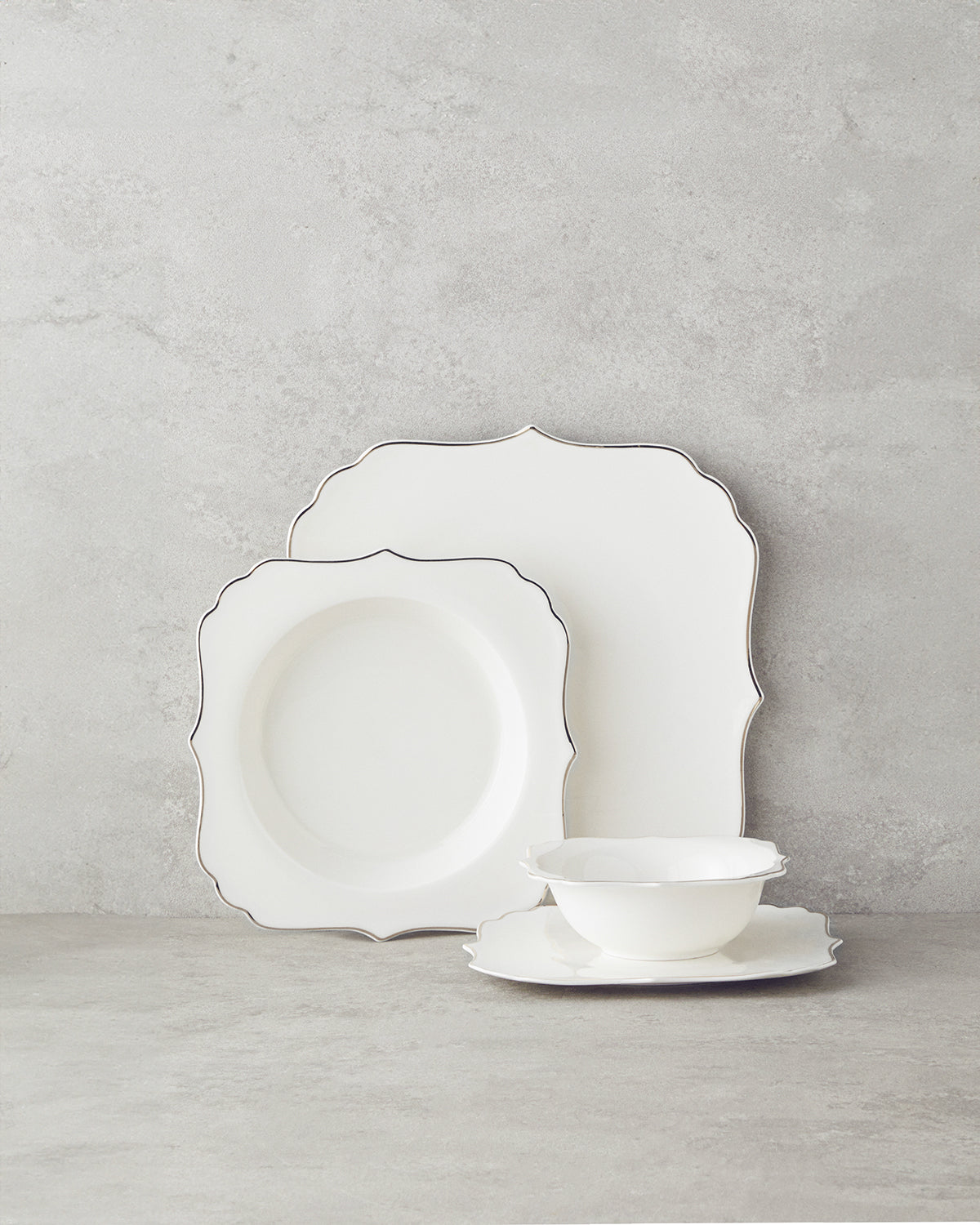 Napoli Bone Porcelain Table Set 27 Pieces, 6 Servings (view 6)