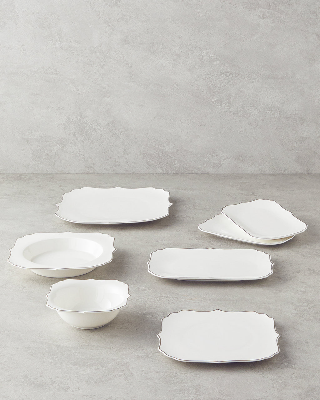 Napoli Bone Porcelain Table Set 27 Pieces, 6 Servings (view 7)