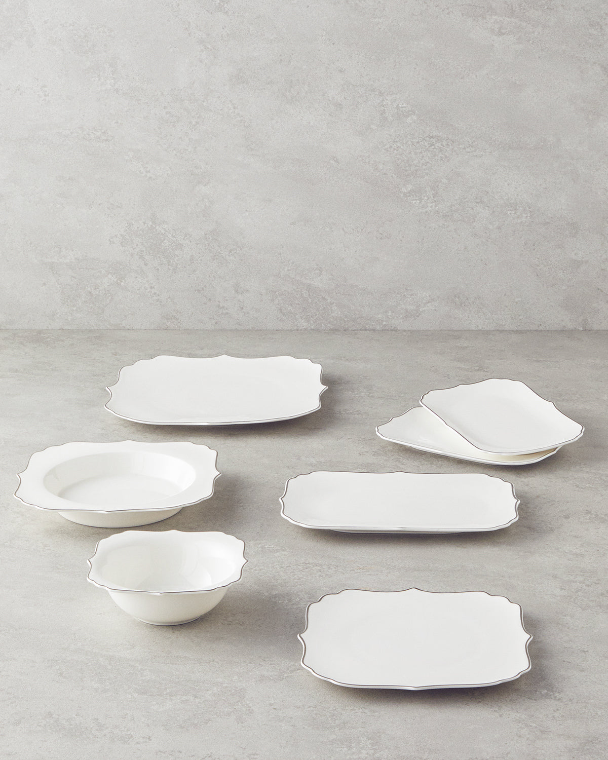 Napoli Bone Porcelain Table Set 27 Pieces, 6 Servings (view 7)