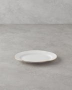Porcelain Rectangular Plate Gold - 25 cm