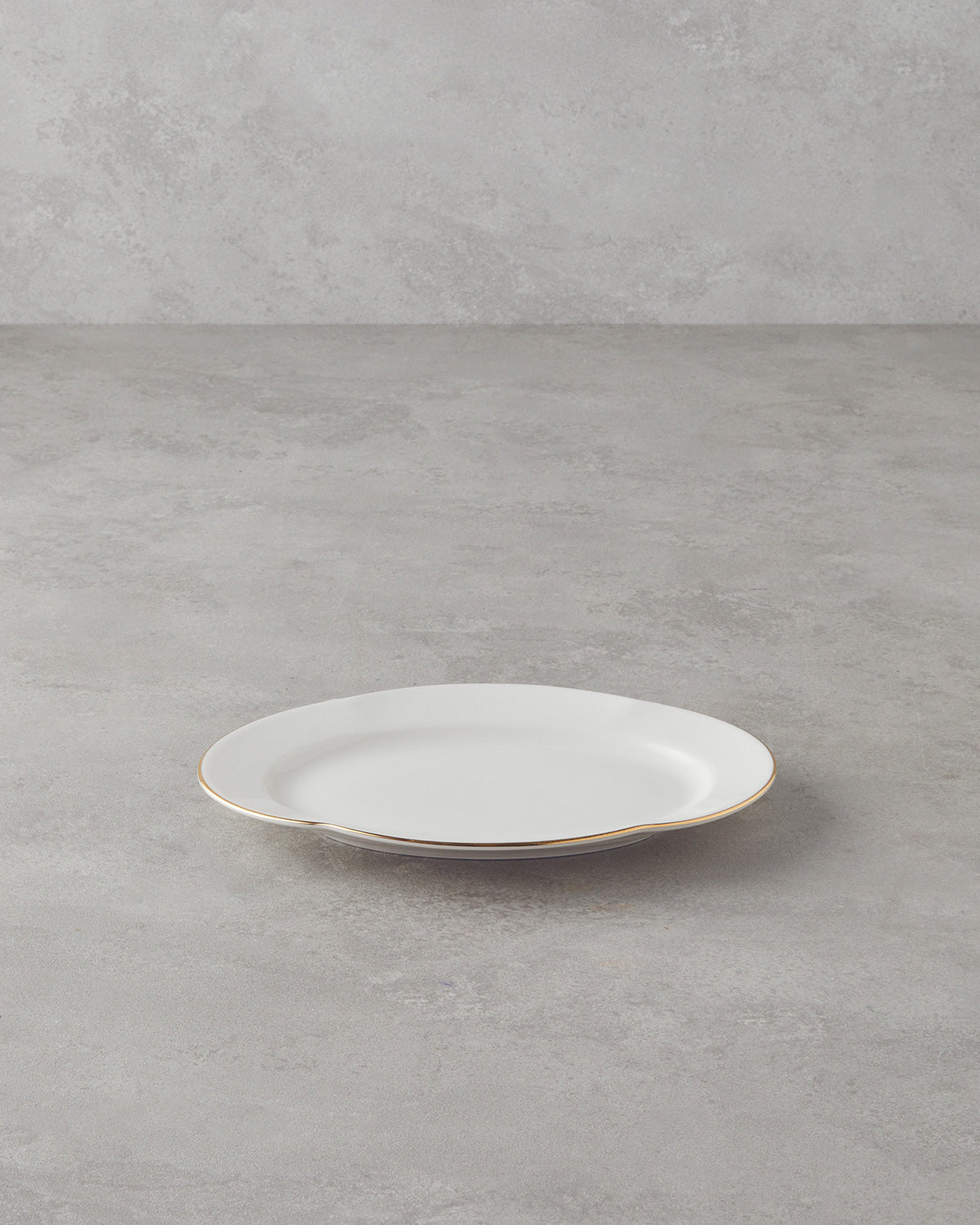 Porcelain Rectangular Plate Gold - 25 cm