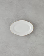 Porcelain Rectangular Plate Gold - 30 cm (view 2)