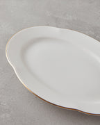 Porcelain Rectangular Plate Gold (view 3)