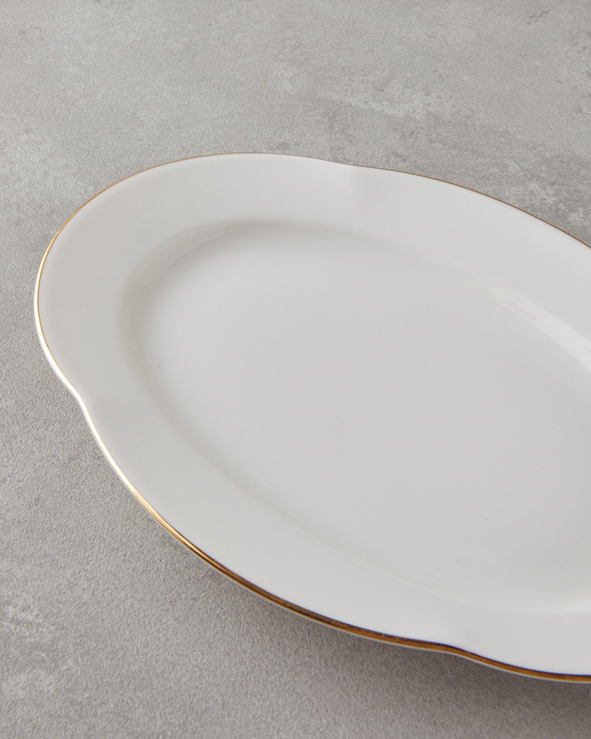 Porcelain Rectangular Plate Gold (view 3)