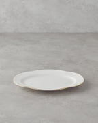 Porcelain Rectangular Plate Gold (view 5)