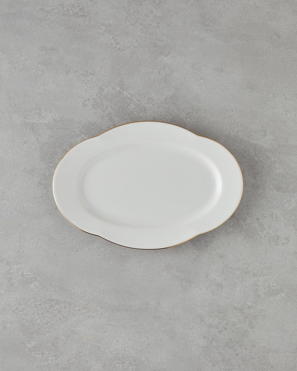 Porcelain Rectangular Plate Gold (view 6)