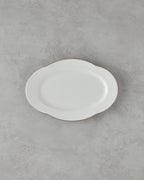 Porcelain Rectangular Plate Gold (view 6)