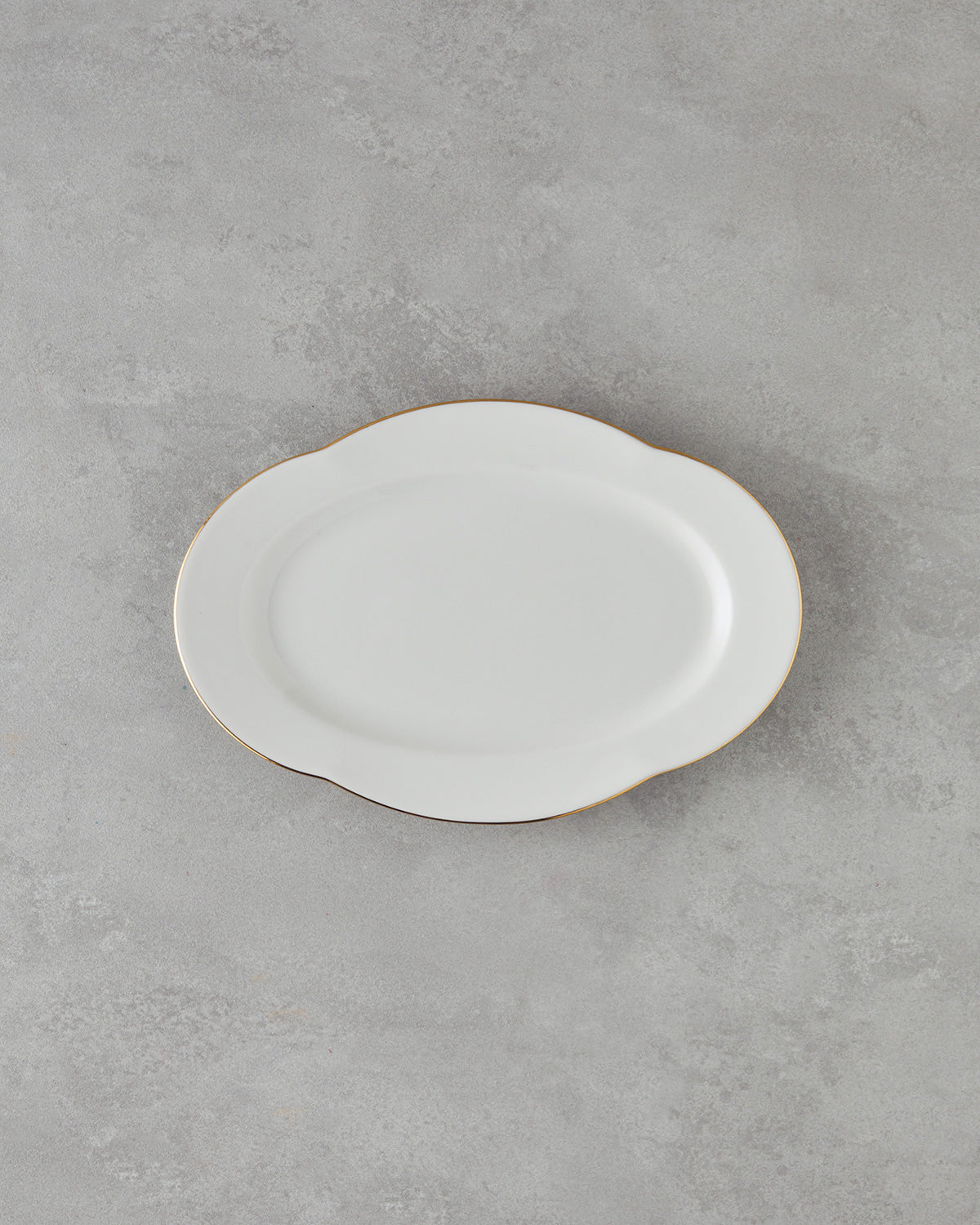 Porcelain Rectangular Plate Gold (view 6)