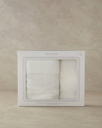 Glitter Wave Cotton Glitter Face Towel Set 30x45+50x80 cm Ecru (view 3)