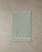 Shiny Stripe Cotton Glitter Face Towel Set 30x45+50x80 cm Sea Green (view 2)