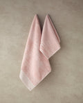 Rattan Cotton Glitter Face Towel Set 30x45+50x80 cm Pink