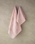 Rattan Cotton Glitter Face Towel Set 30x45+50x80 cm Pink