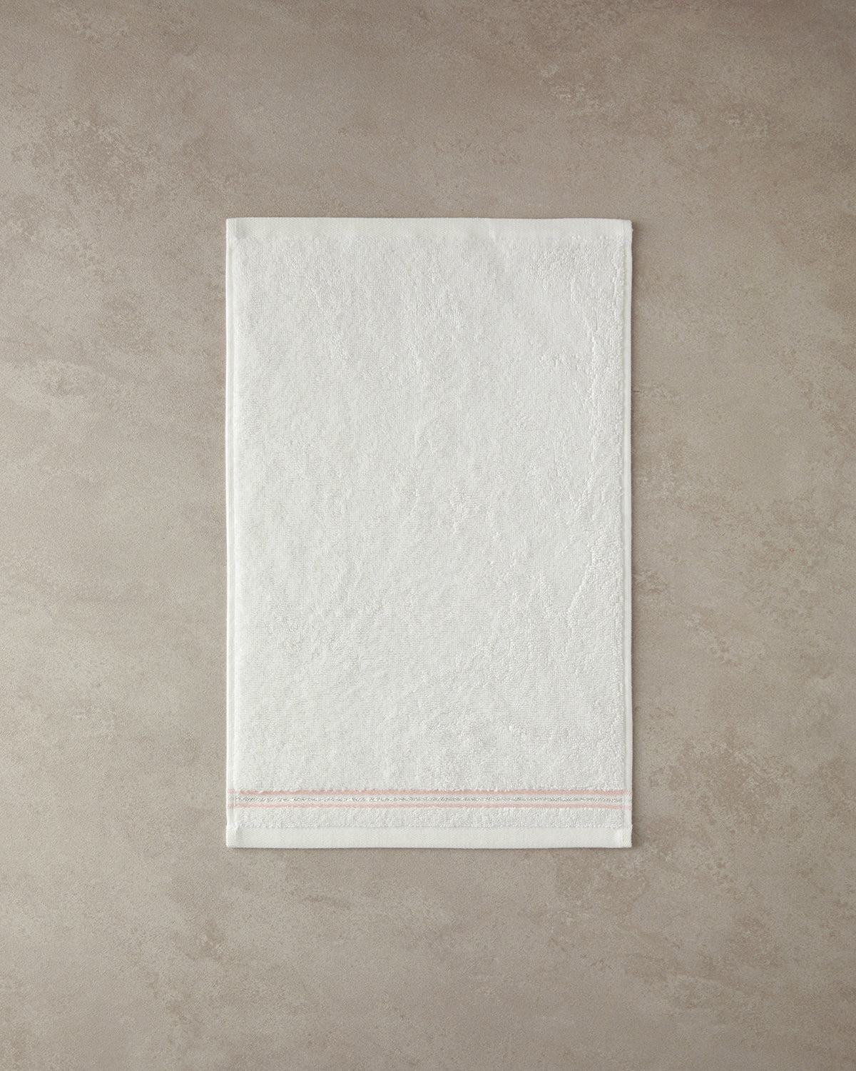 Polly Cotton Embroidered Face Towel Set 30x45+50x80 cm Ecru (view 2)