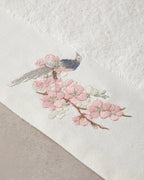 Polly Cotton Embroidered Face Towel Set 30x45+50x80 cm Ecru (view 4)