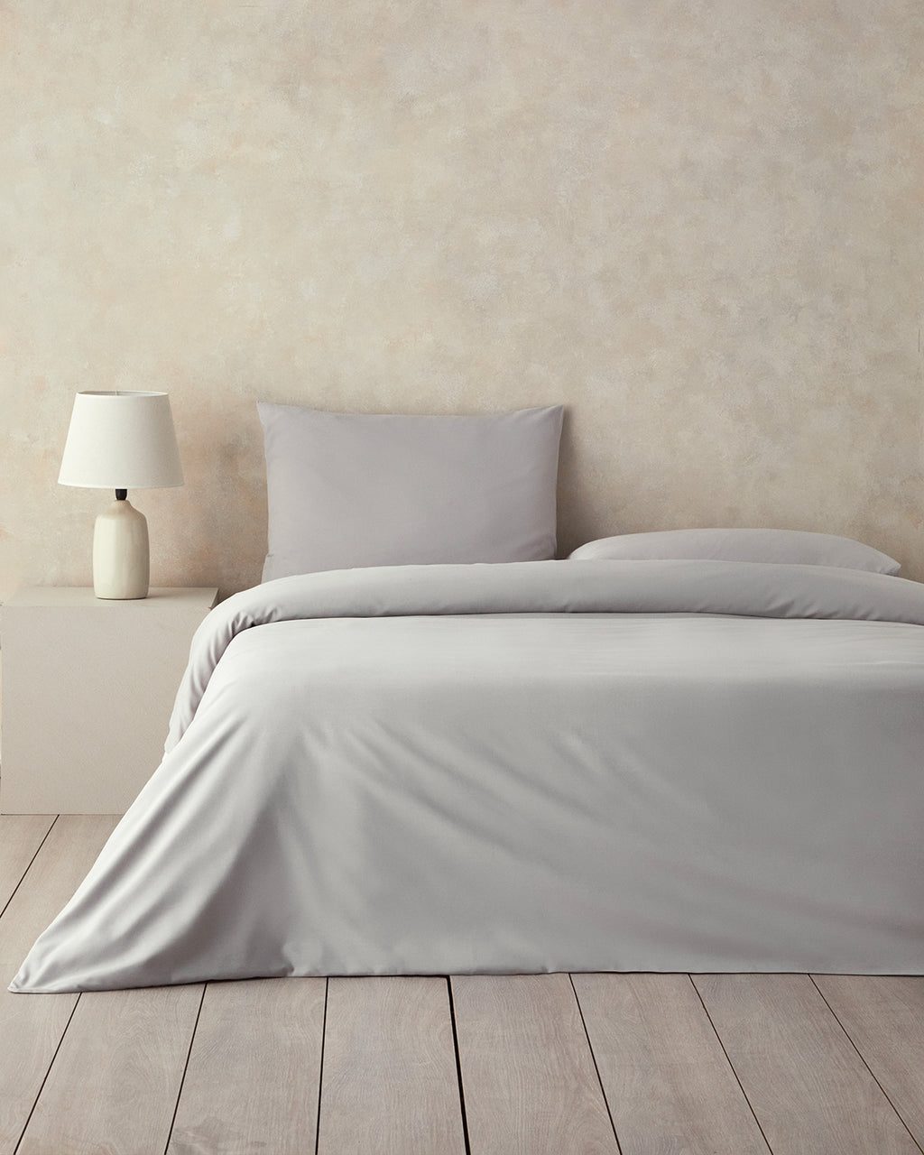 Nova Premium Soft Cotton Duvet Cover Set Gray - Single 160x220 cm