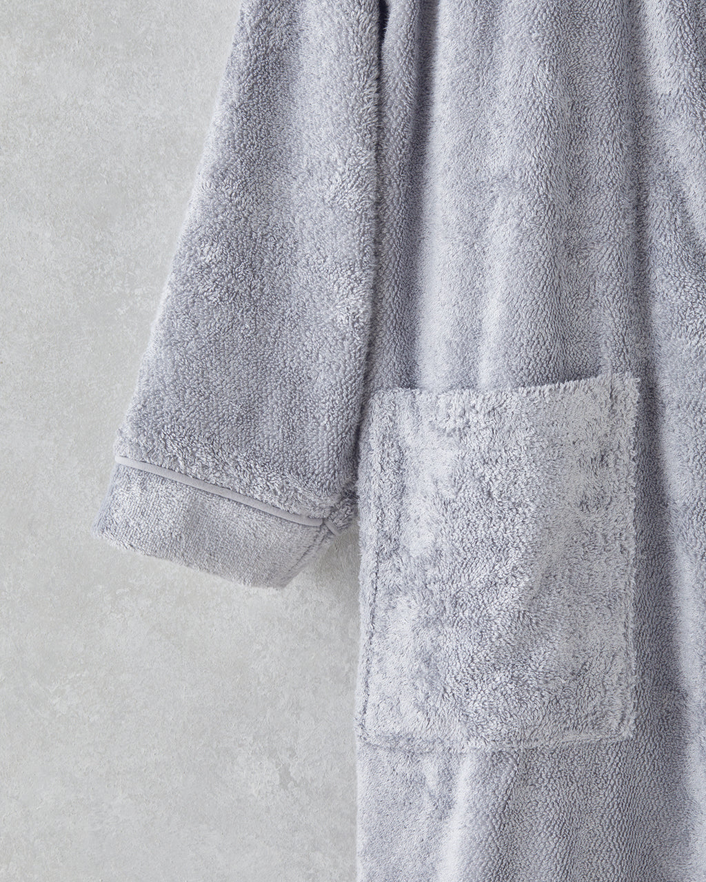 Melinda Bamboo Piped Bathrobe S-M Dark Gray (view 3)