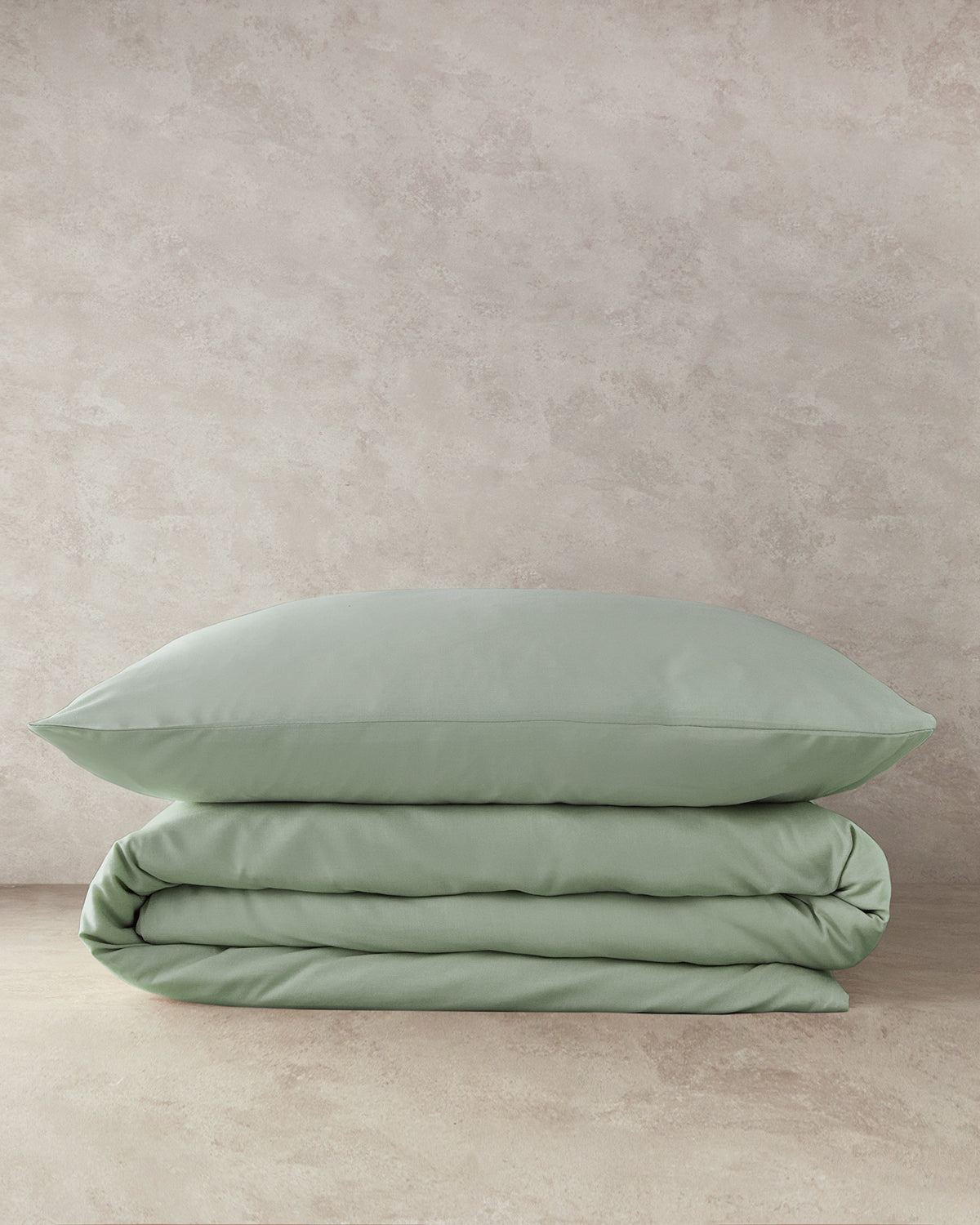 Pure Cotton Duvet Cover - Green Almond, Powder Pink & Blue - Powder Pink - King 240x220 cm (view 6)