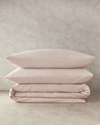 Pure Cotton Duvet Cover - Green Almond, Powder Pink & Blue (view 30)