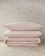 Pure Cotton Duvet Cover - Green Almond, Powder Pink & Blue (view 36)