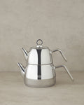 Sandra Steel Tea Pot 1+2.1 L Silver