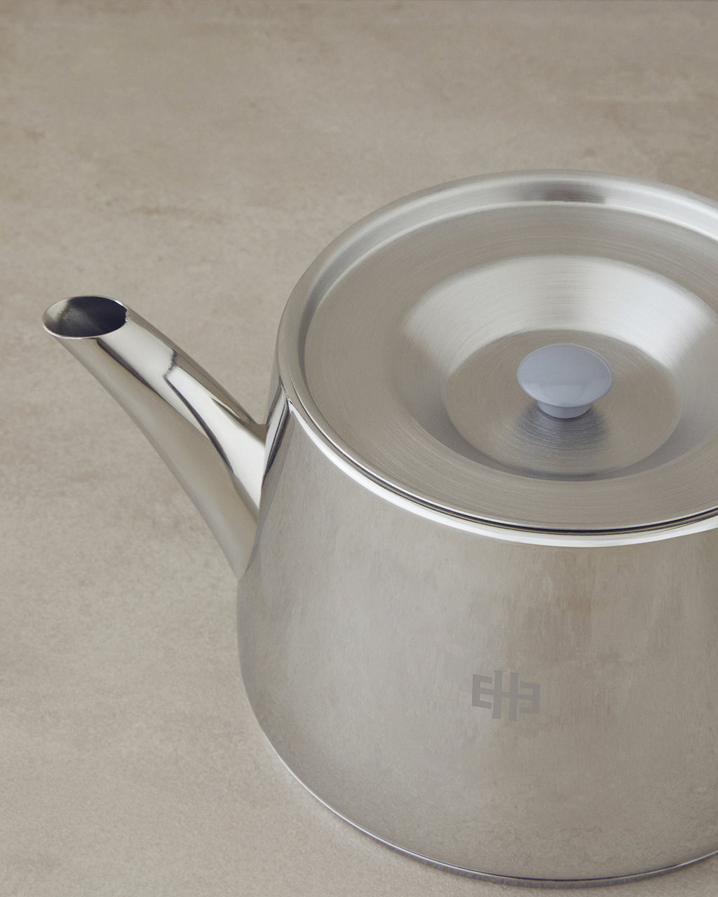 Daisy Bouquet Green Steel Tea Pot Silver (view 3)