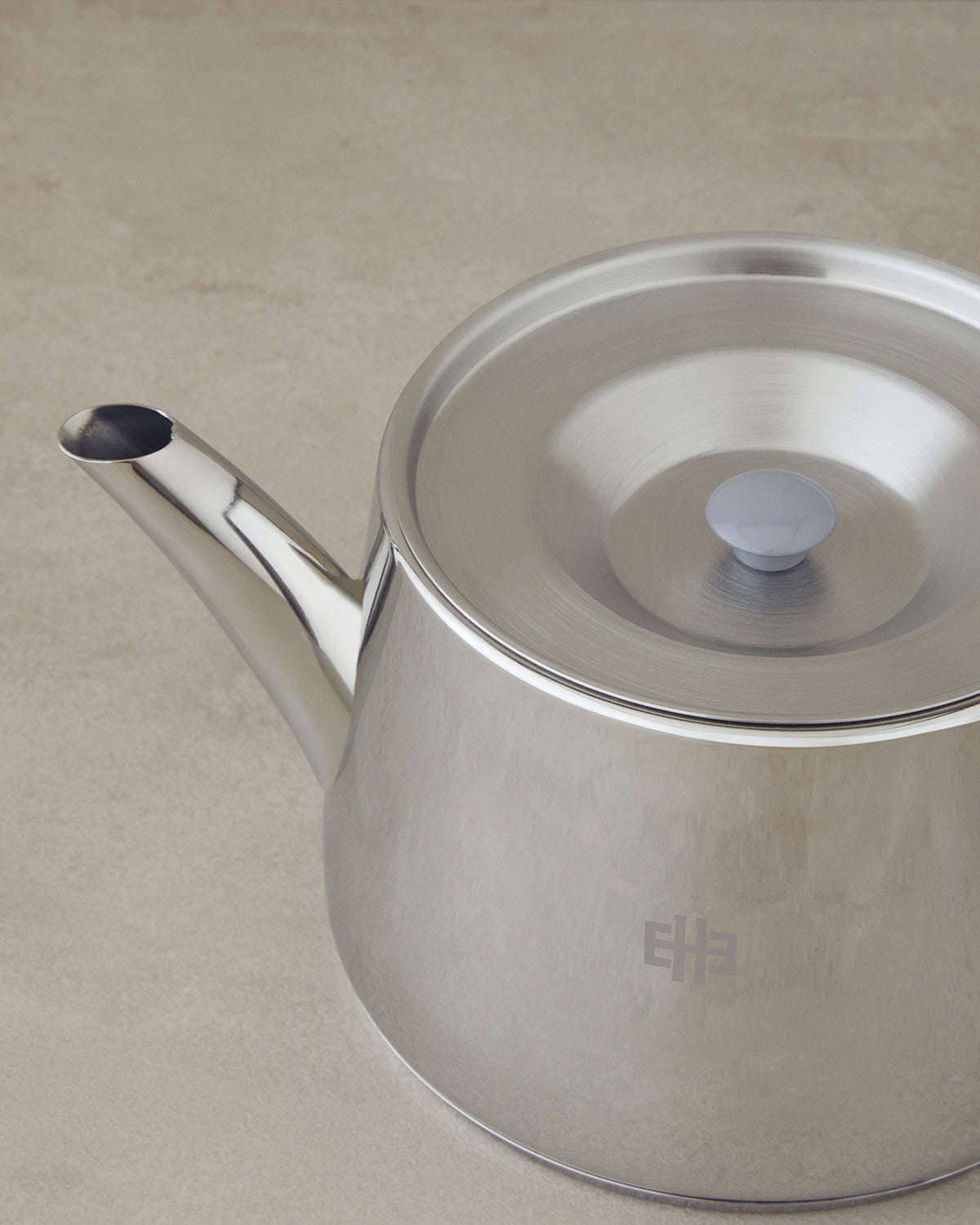Daisy Bouquet Green Steel Tea Pot Silver (view 3)