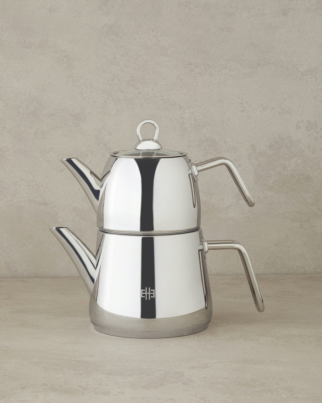 Daisy Bouquet Green Steel Tea Pot Silver (view 5)