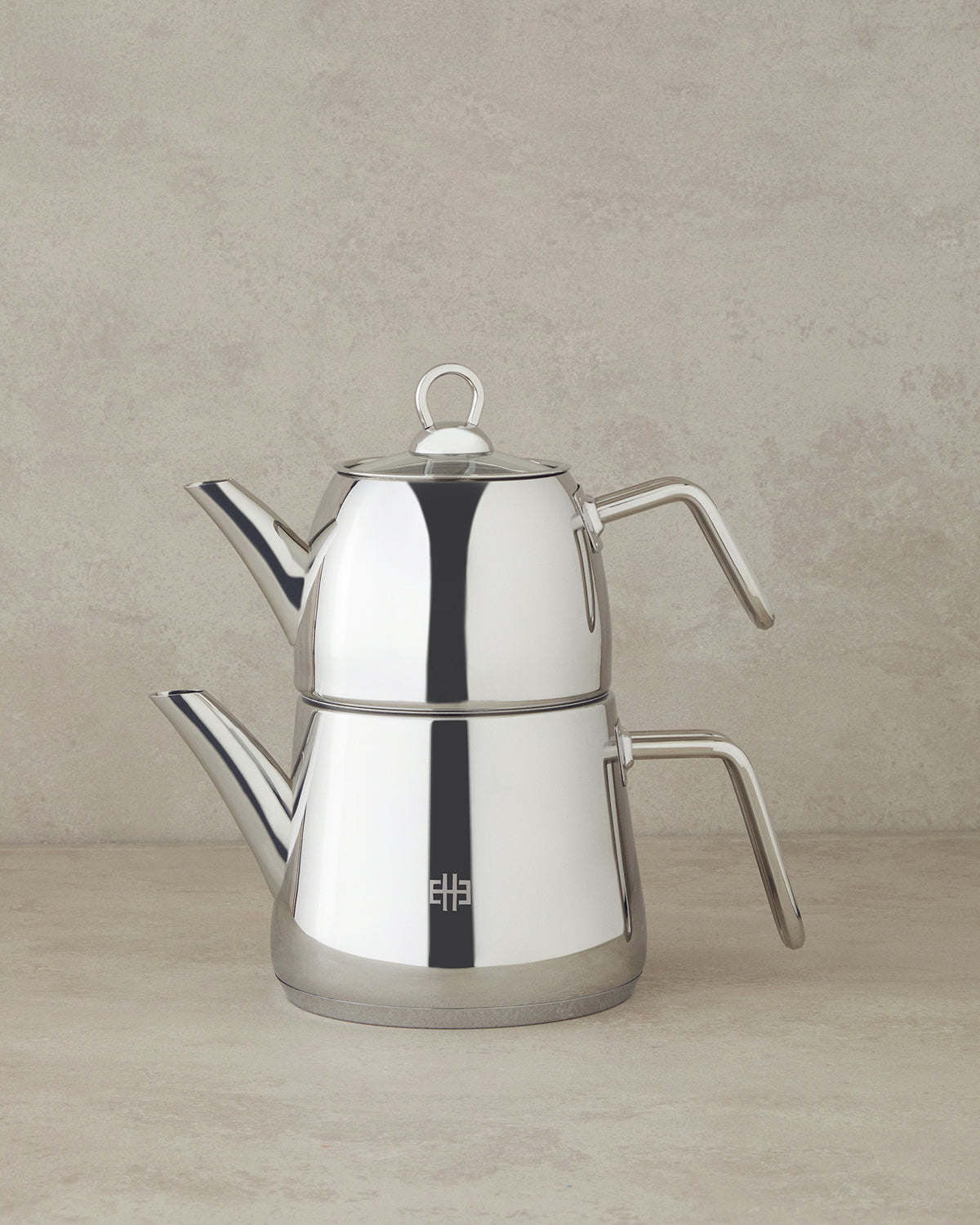 Daisy Bouquet Green Steel Tea Pot Silver (view 5)