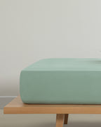 Pure Cotton Flat Sheet - Green Almond - King 260x280 cm (view 3)