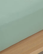 Pure Cotton Flat Sheet - Powder Pink - Single 160x240 cm (view 4)