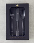 18/10 Stainless Steel Cutlery Set 18 Pieces, 6 Servings - Black
