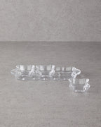 Alvin Glass Serving Ware 33x12 Transparent
